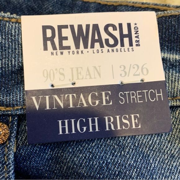 Rewash 90s Jean High Rise Distressed Size 26 - Picture 6 of 11